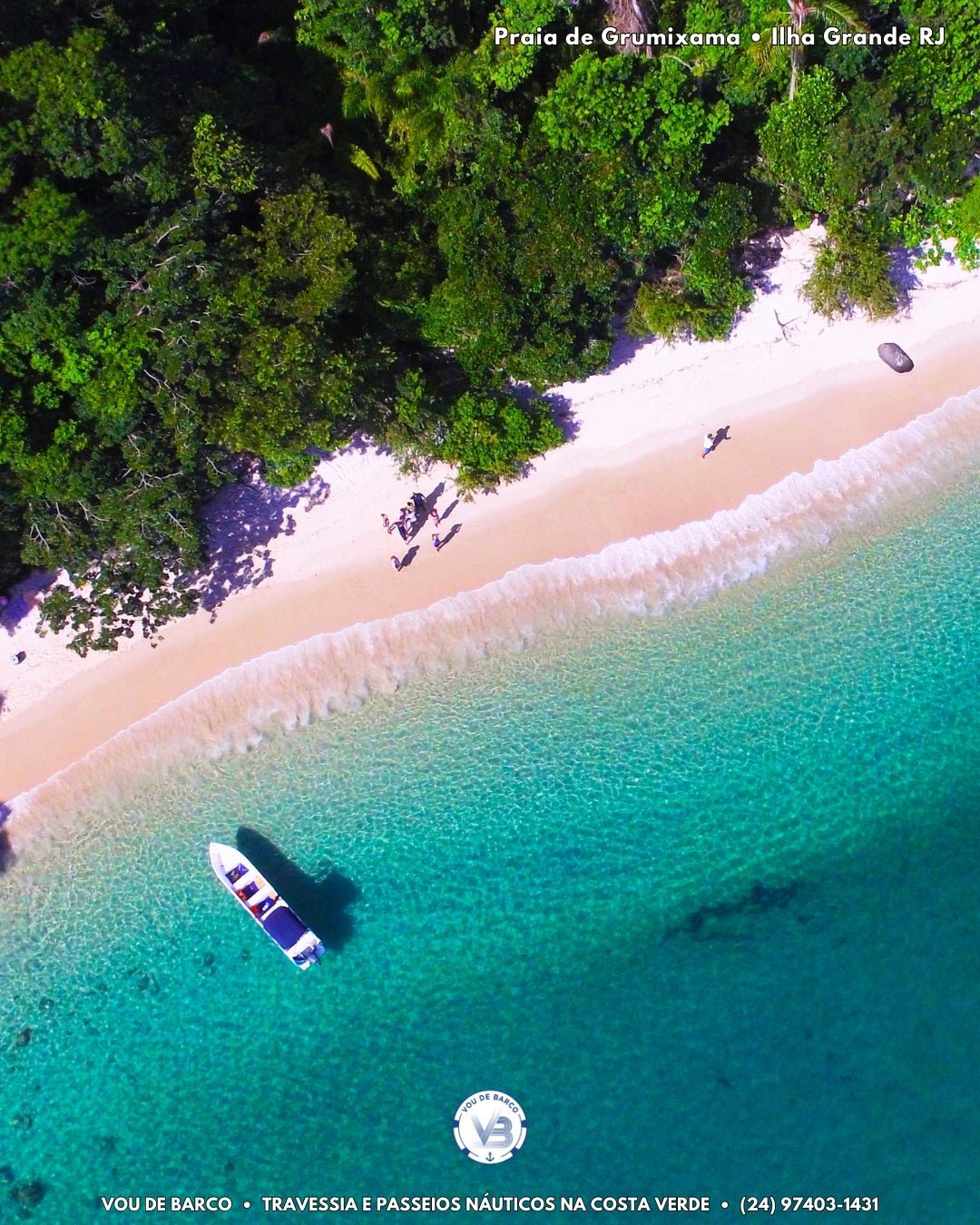 Praia de Grumixama — passeio Gruta do Acaiá em Ilha Grande