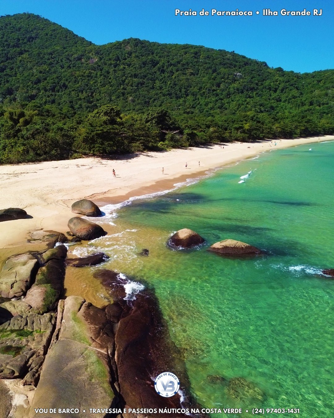 Praia de Parnaioca — passeio Volta na Ilha Grande
