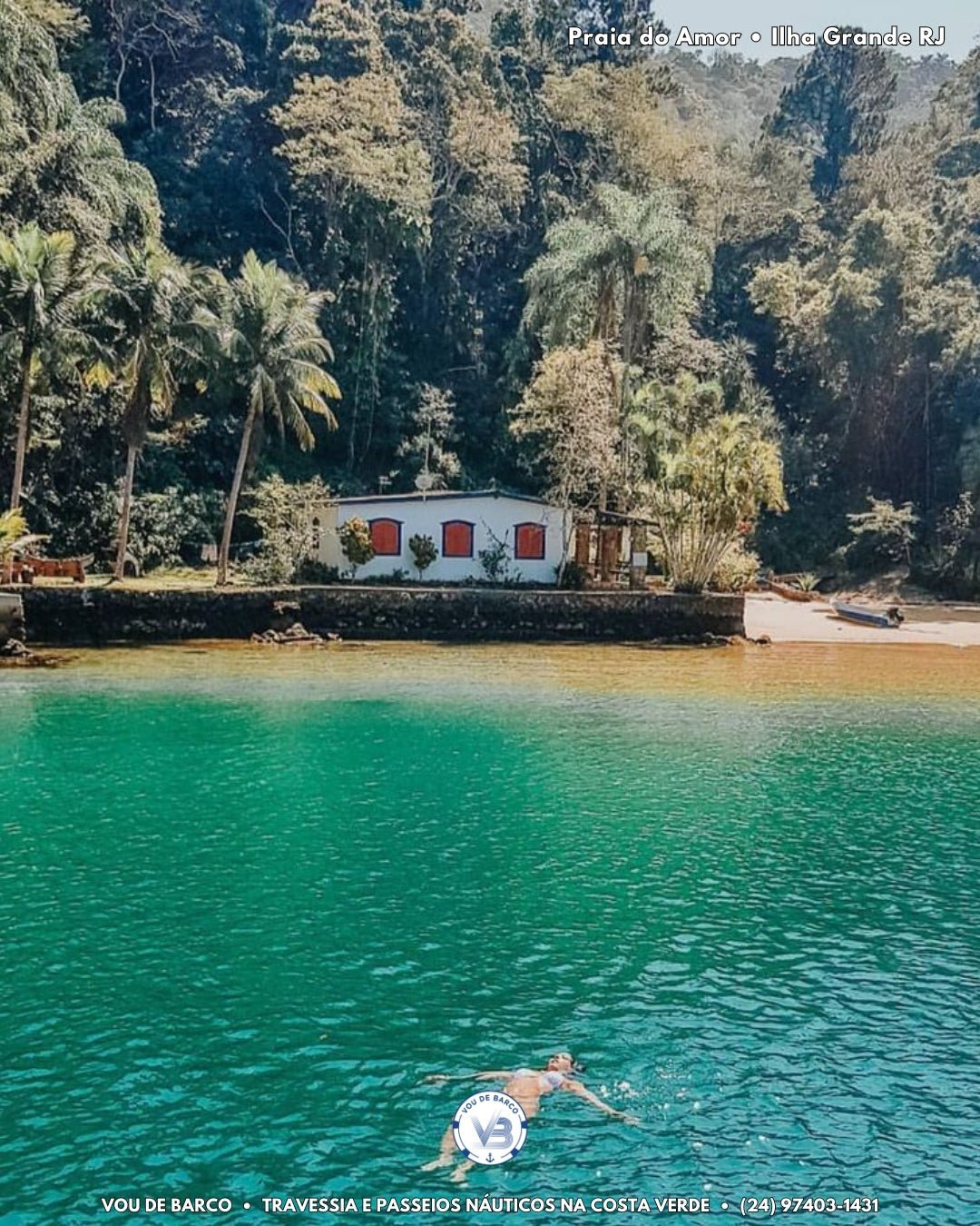 Praia do Amor — passeio Meia Volta em Ilha Grande