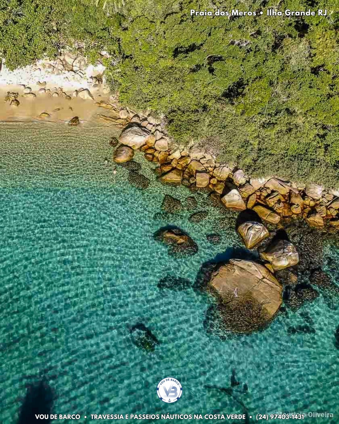 Praia dos Meros — passeio Volta na Ilha Grande